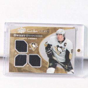 Superstar Sidney Crosby 2007/2008 Game-Used Jersey Sweet Stitches Hockey Card